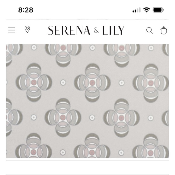 Serena & Lily Peridot wallpaper gray circles